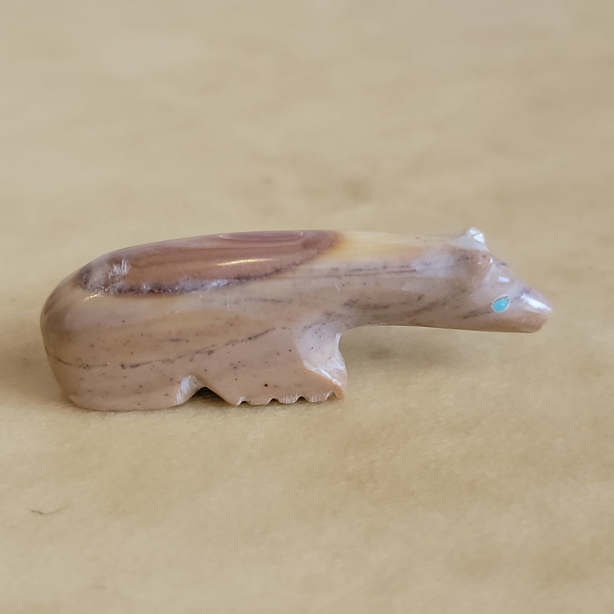 Long Necked Dolomite Zuni Fetish Bear