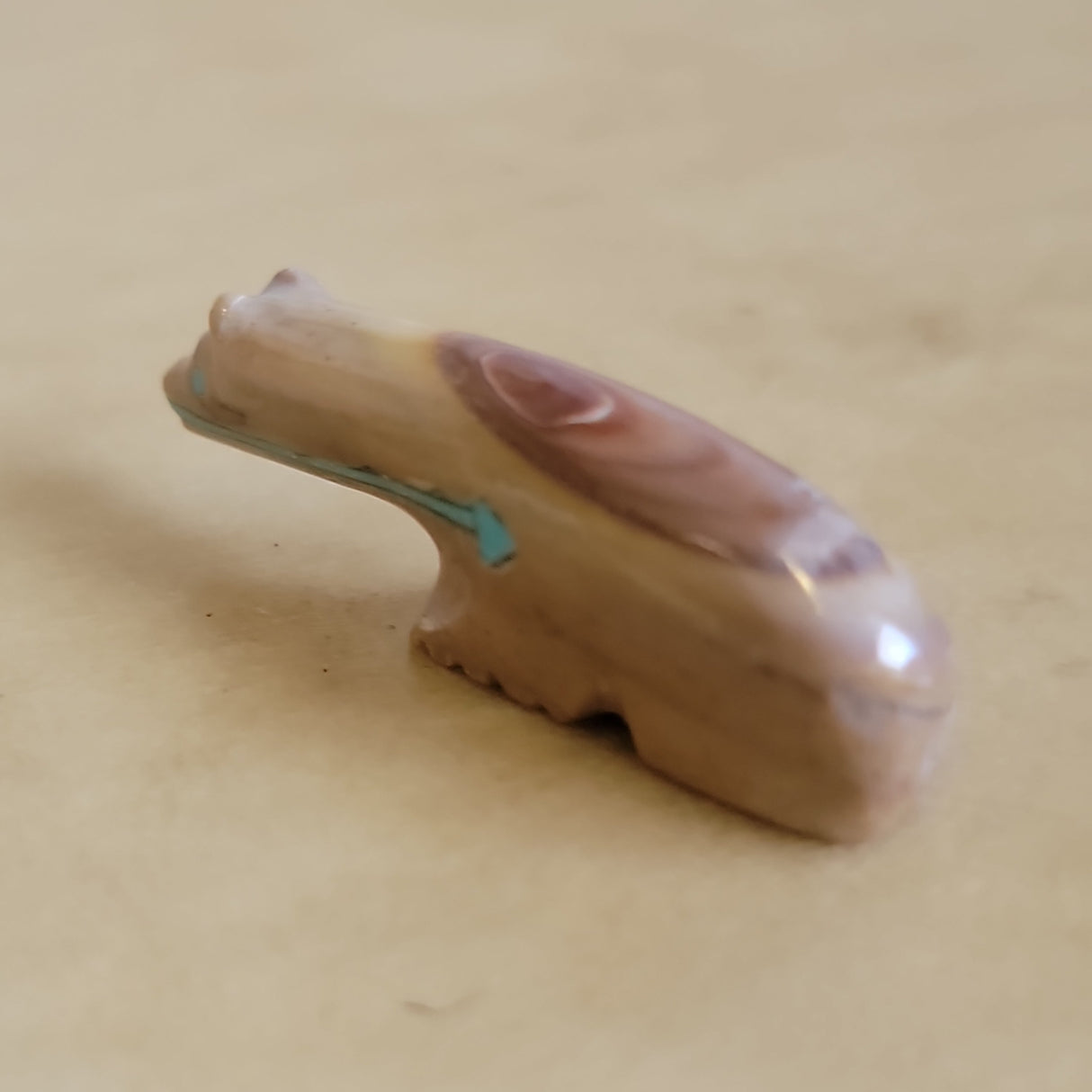 Long Necked Dolomite Zuni Fetish Bear