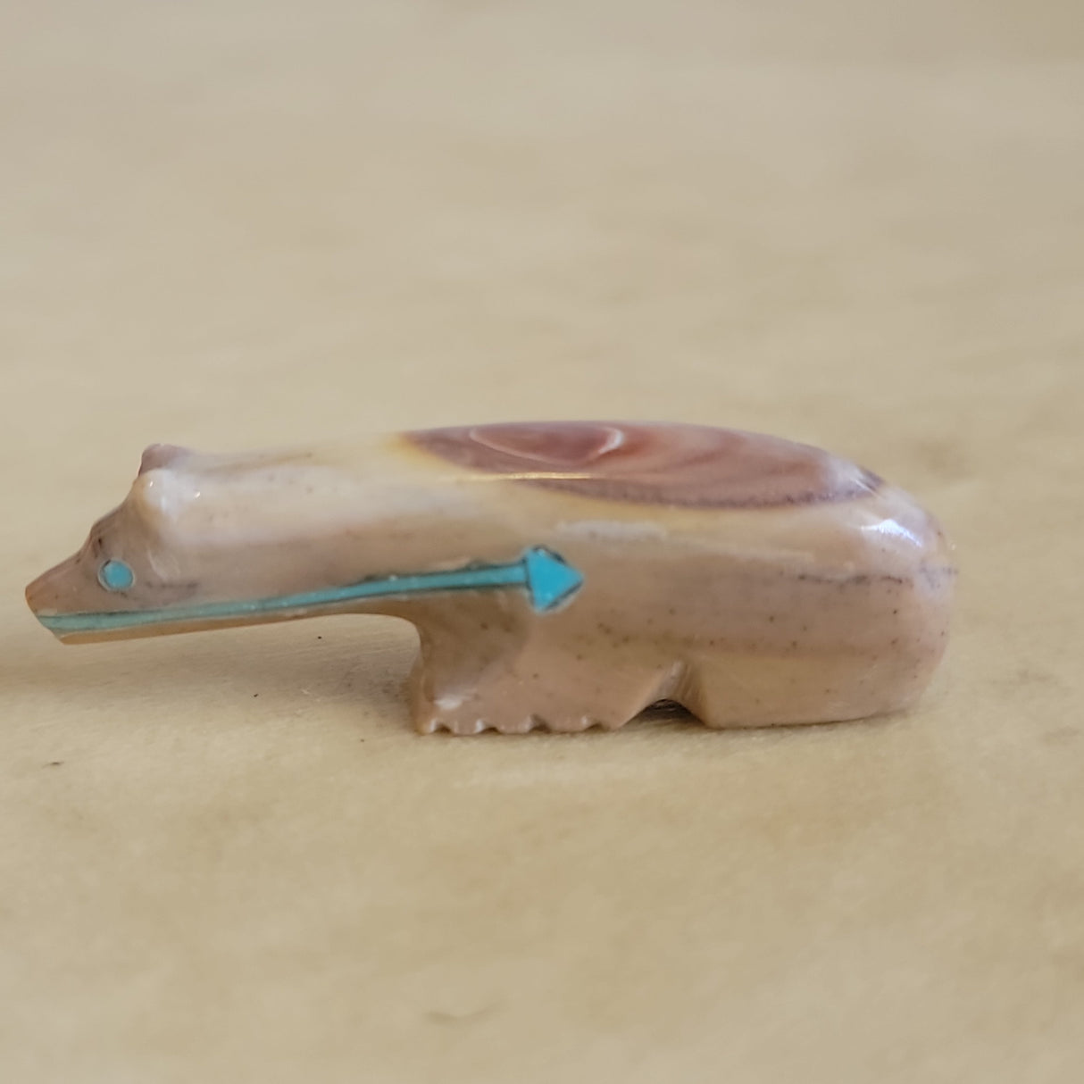 Long Necked Dolomite Zuni Fetish Bear