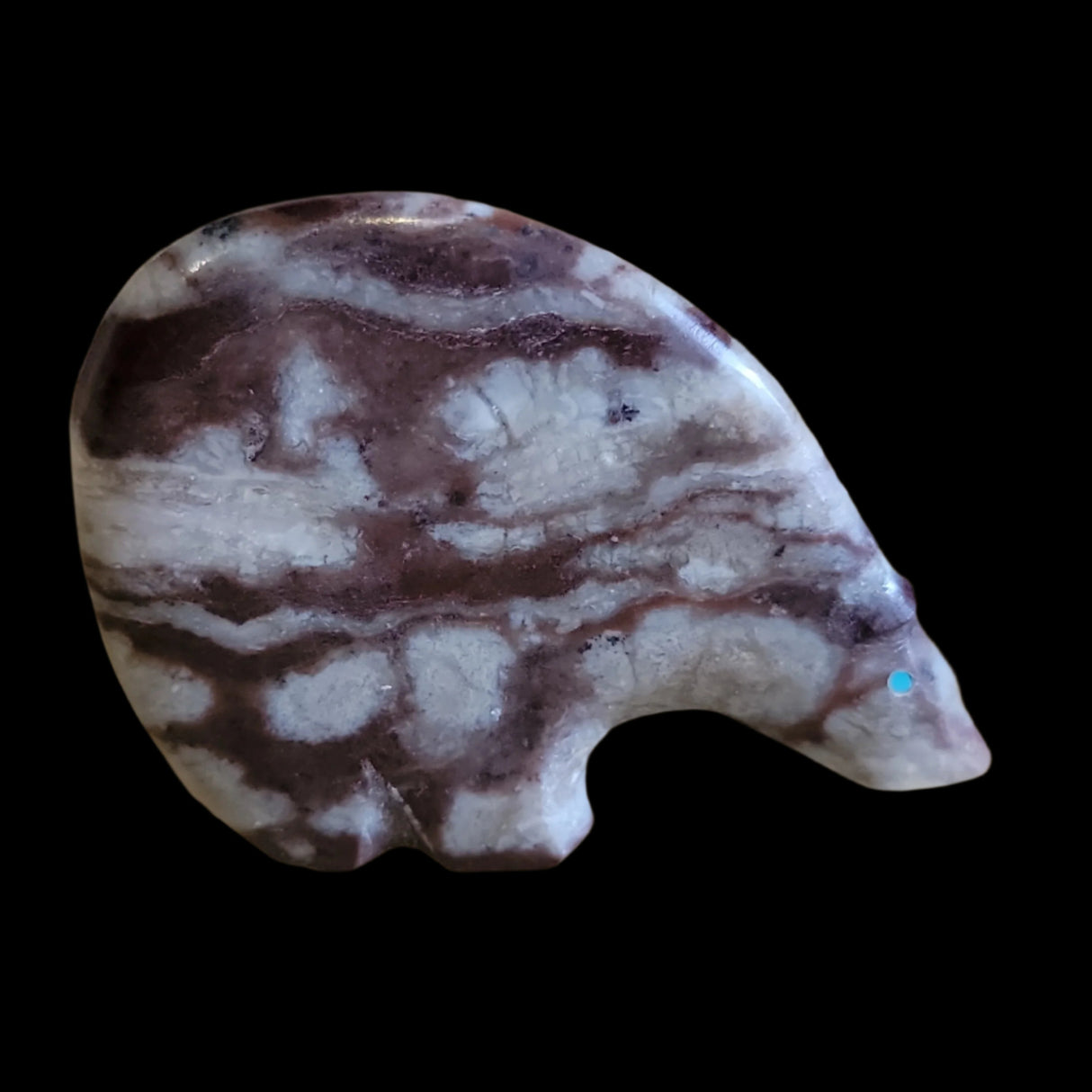 "Cloud" Jasper Long Necked Zuni Fetish Medicine Bear
