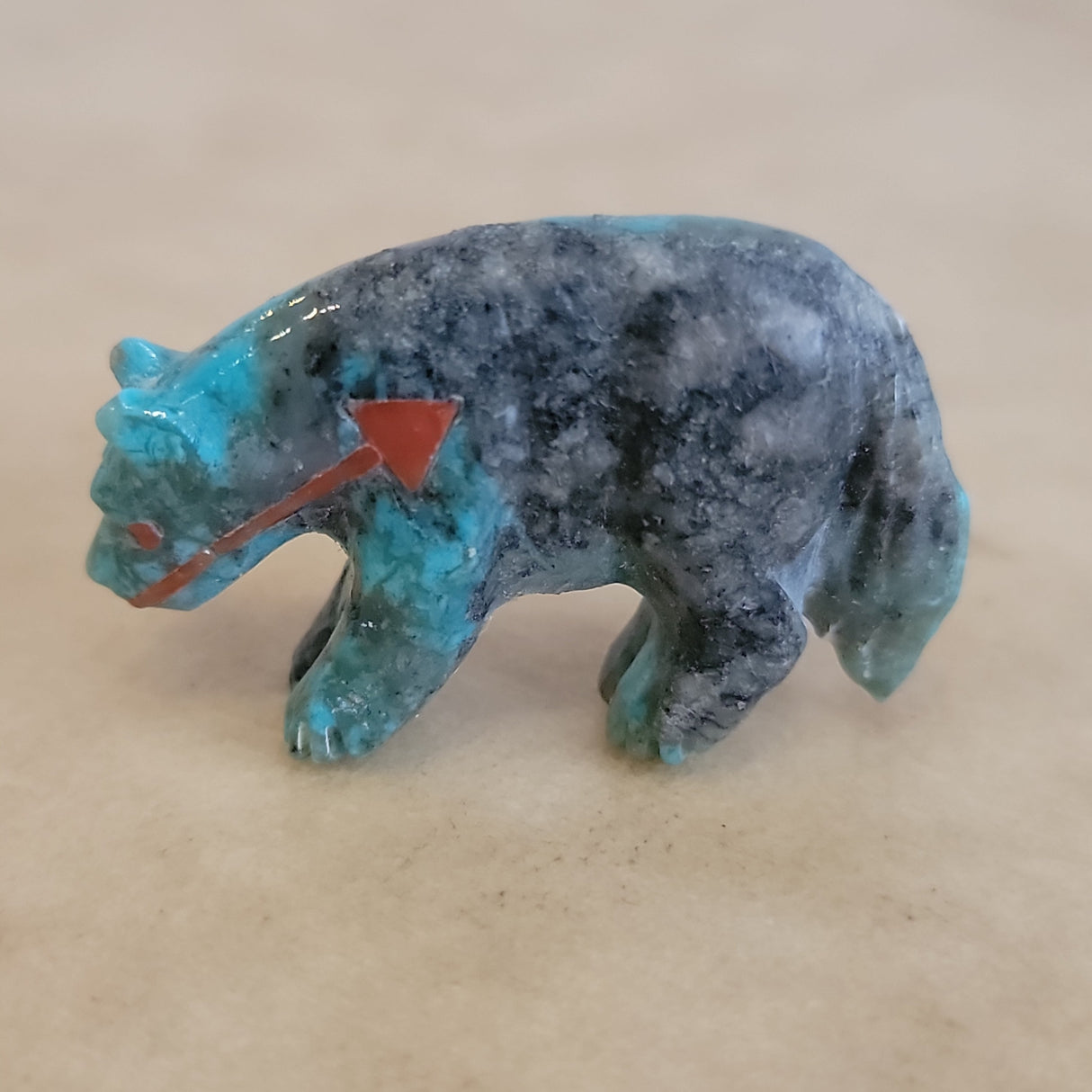 Turquoise Zuni Fetish Wolf