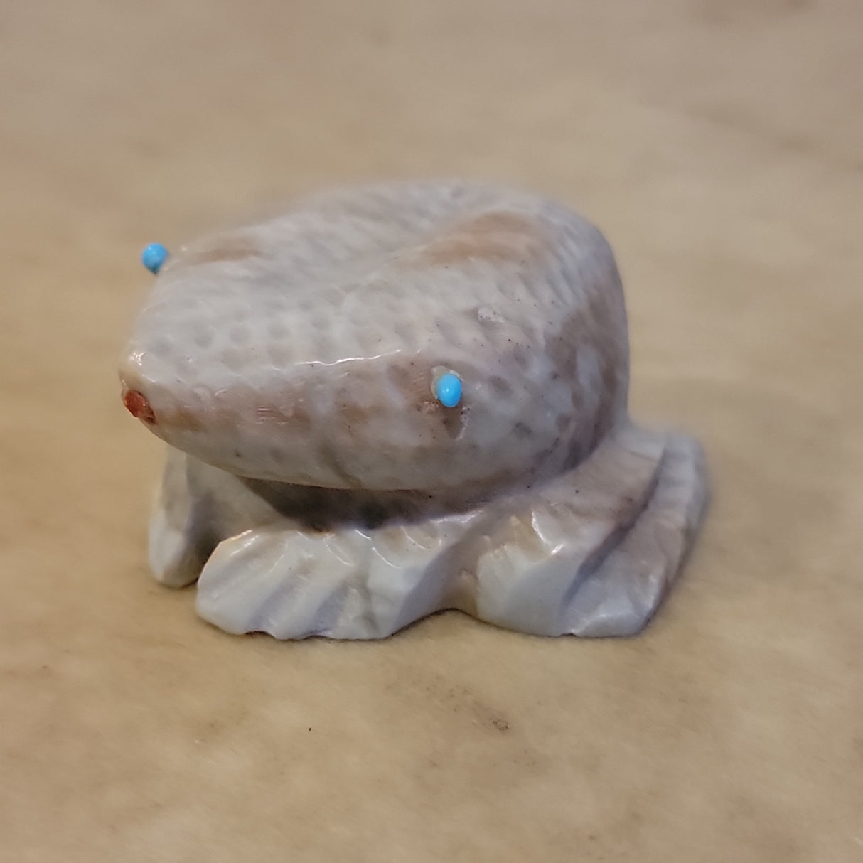 Unique Picasso Marble Crab Zuni Fetish