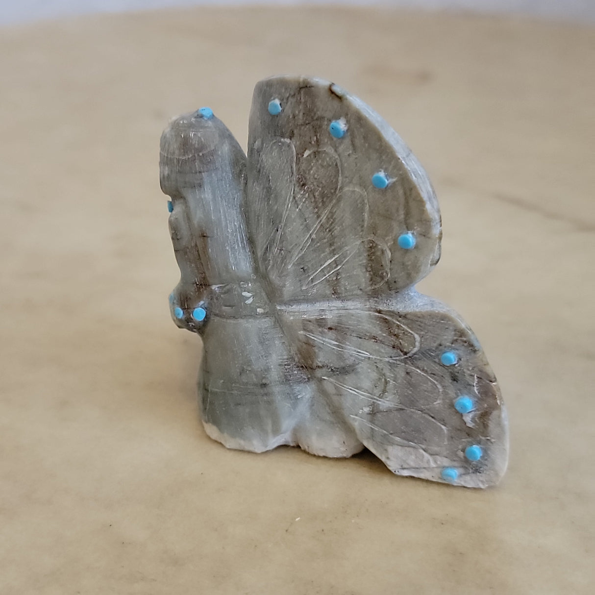 Picasso Marble Zuni Fetish Butterfly Maiden