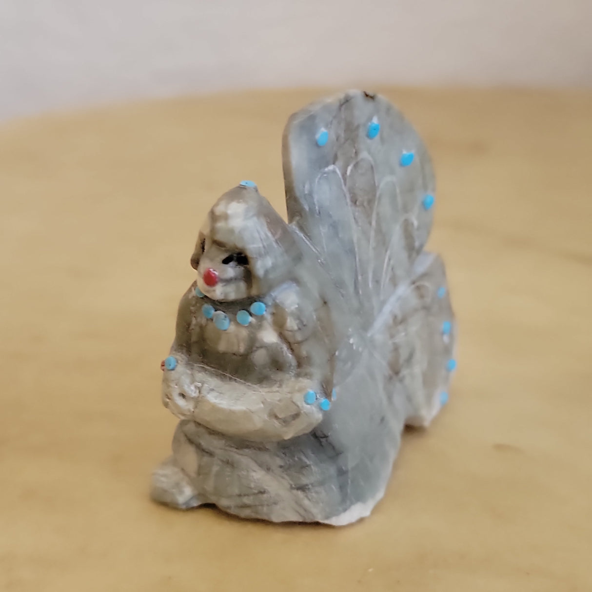 Picasso Marble Zuni Fetish Butterfly Maiden