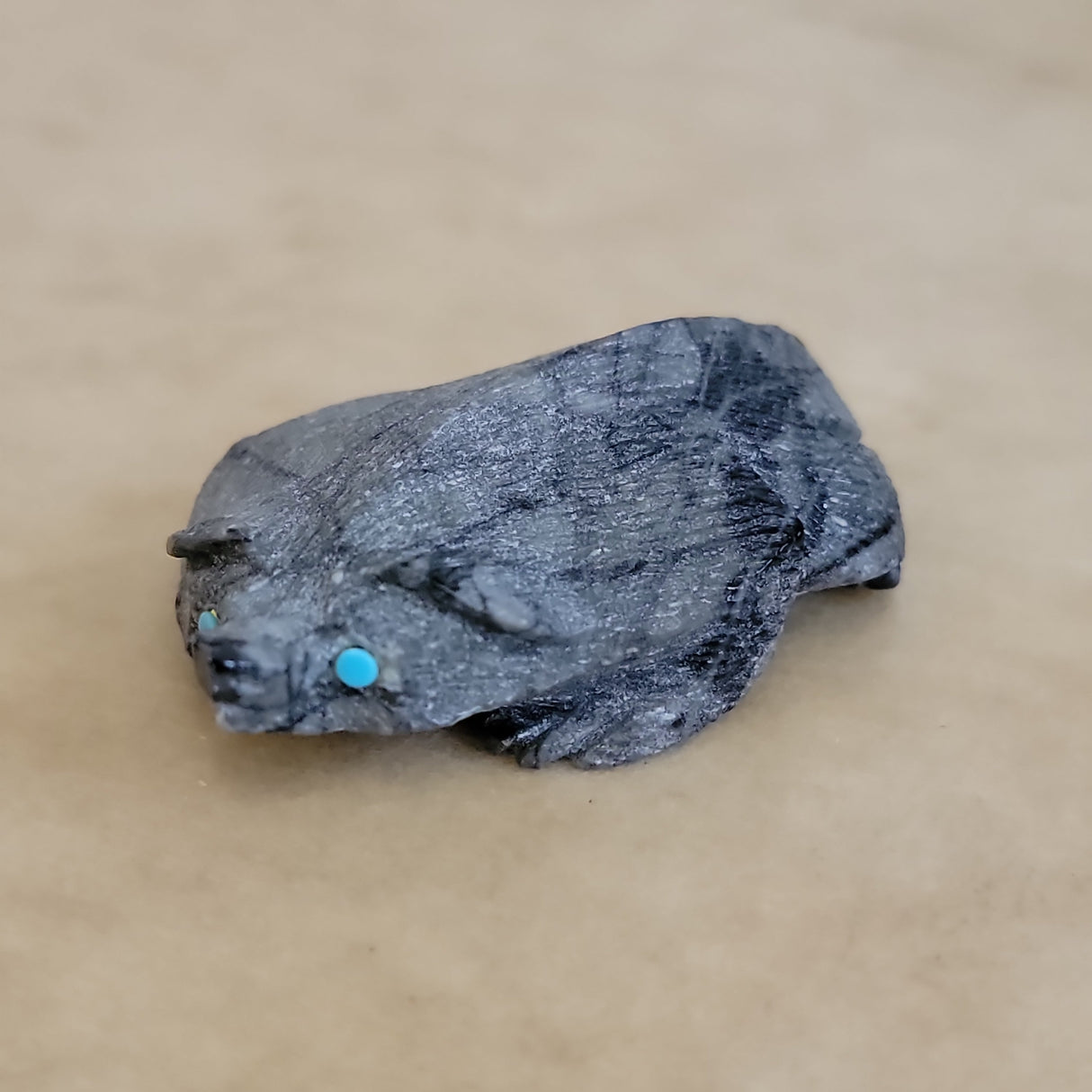 Picasso Marble Badger Zuni Fetish