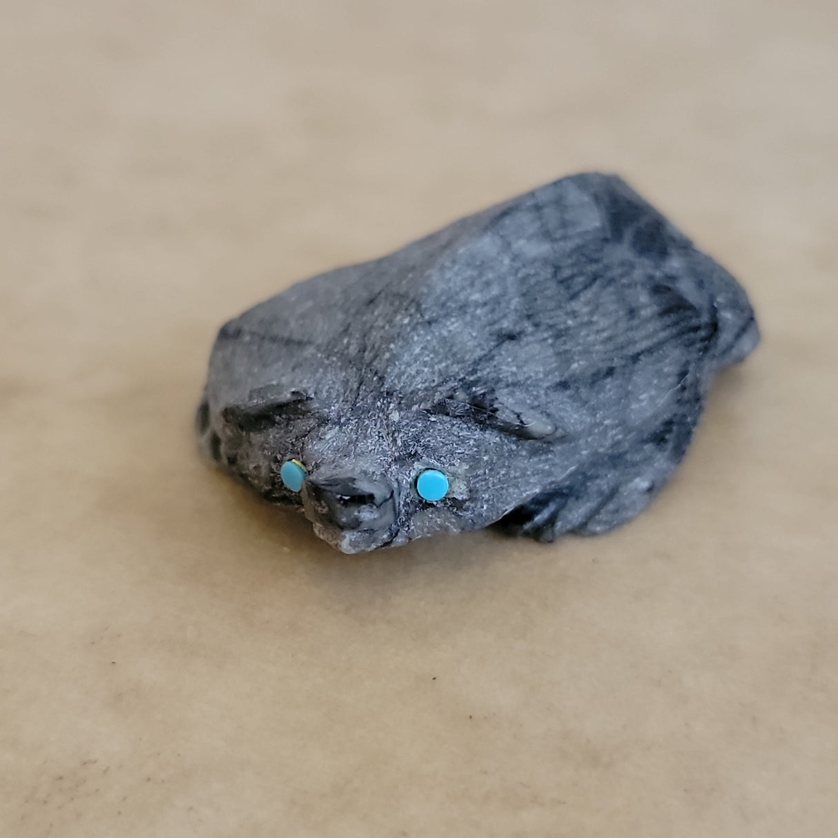 Picasso Marble Badger Zuni Fetish