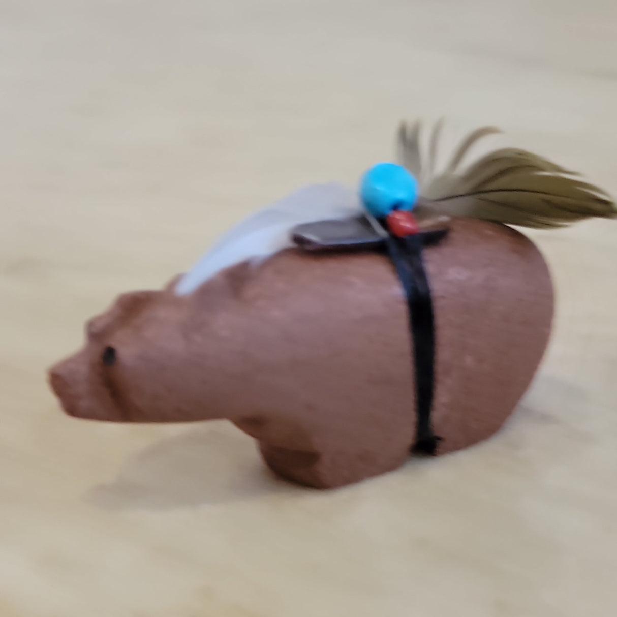 Isleta Pueblo Sandstone Zuni Fetish Bear