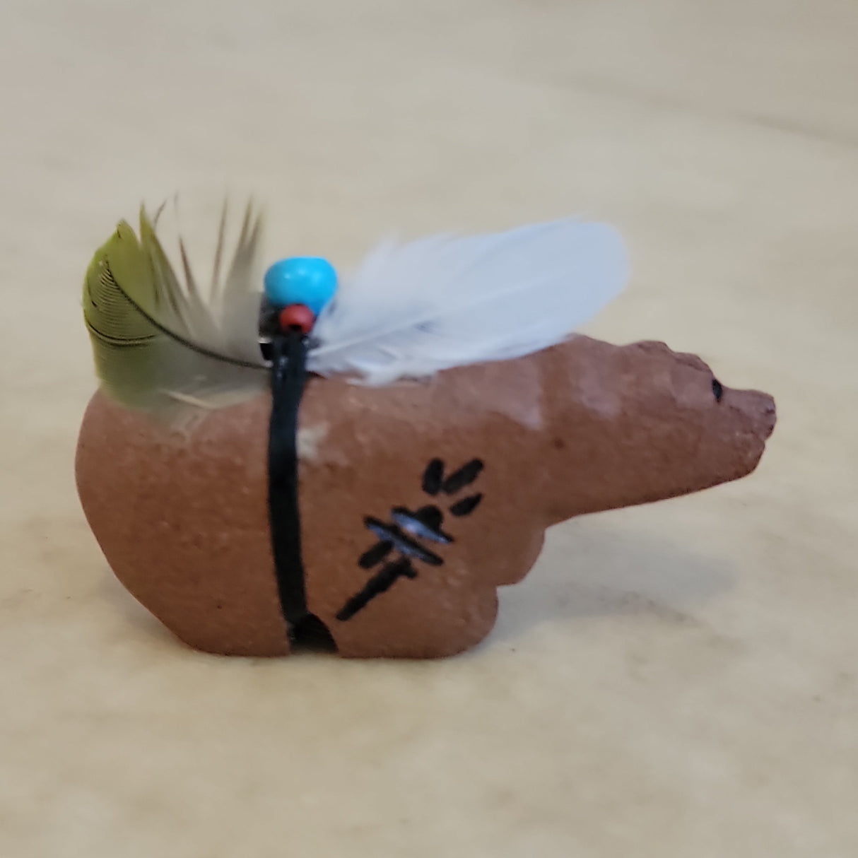 Isleta Pueblo Sandstone Zuni Fetish Bear