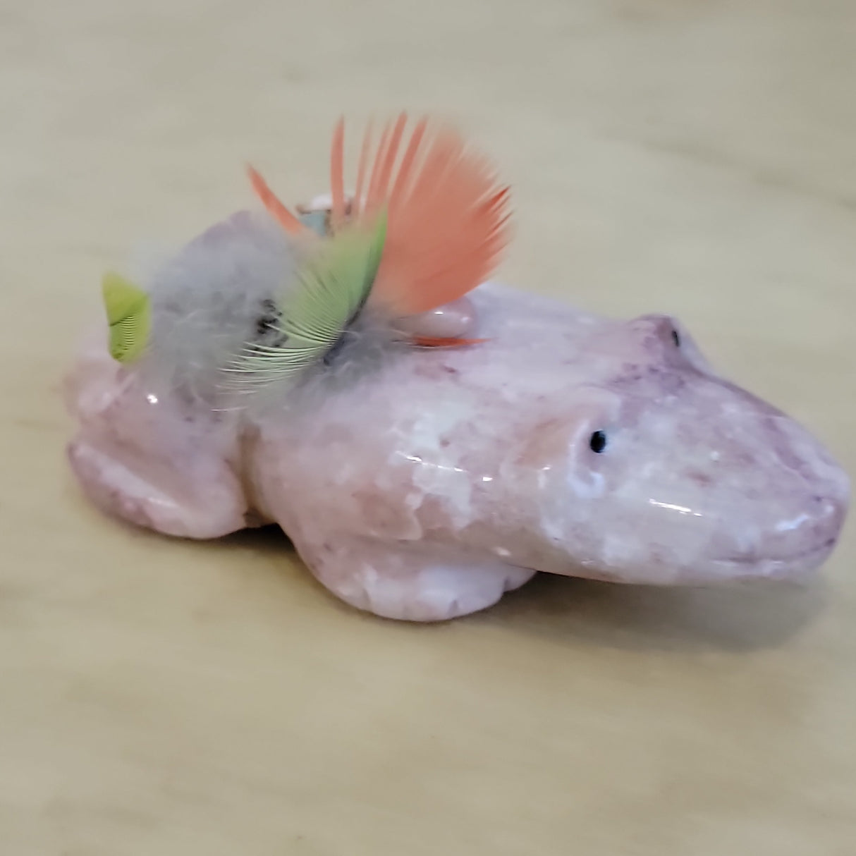 Isleta Alabaster Frog Zuni Fetish