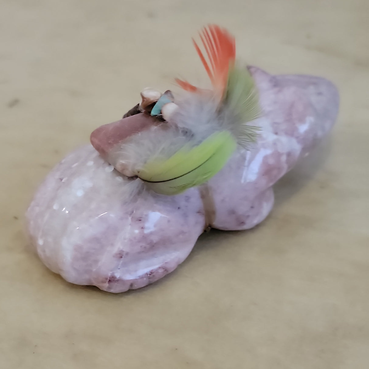 Isleta Alabaster Frog Zuni Fetish