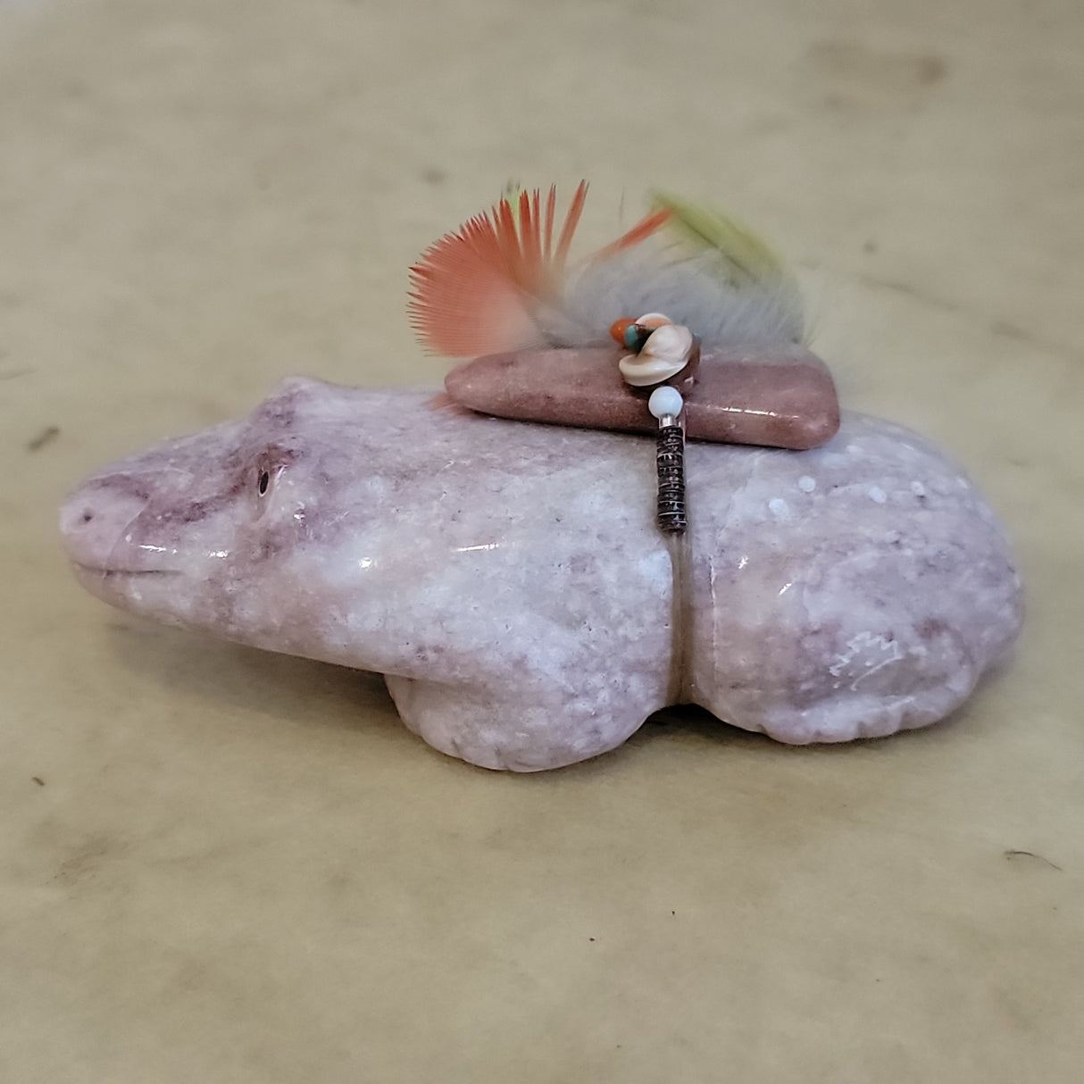 Isleta Alabaster Frog Zuni Fetish