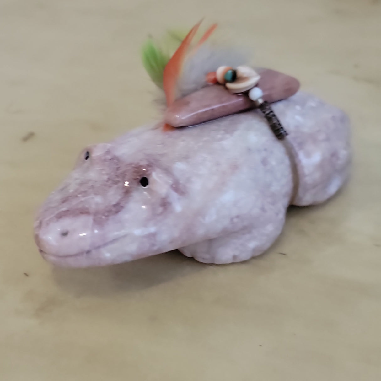 Isleta Alabaster Frog Zuni Fetish