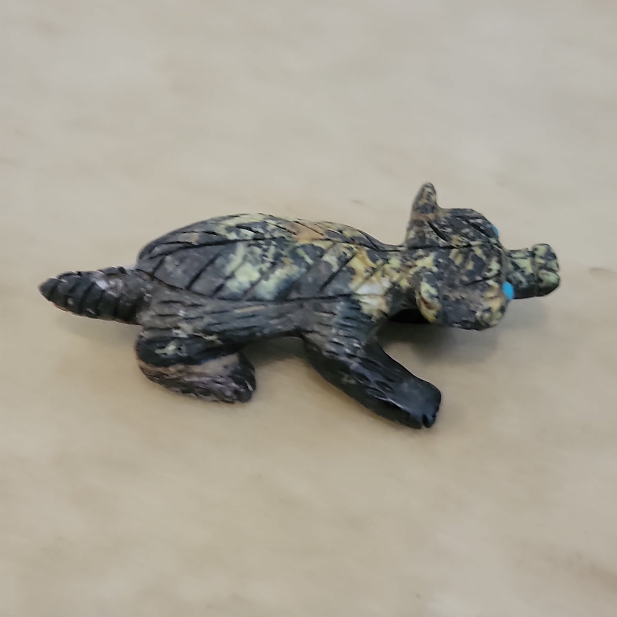 Serpentine Badger on the Prowl Zuni Fetish