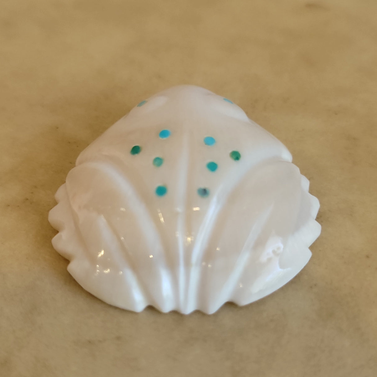 Natural Shell Navajo Frog Zuni Fetish