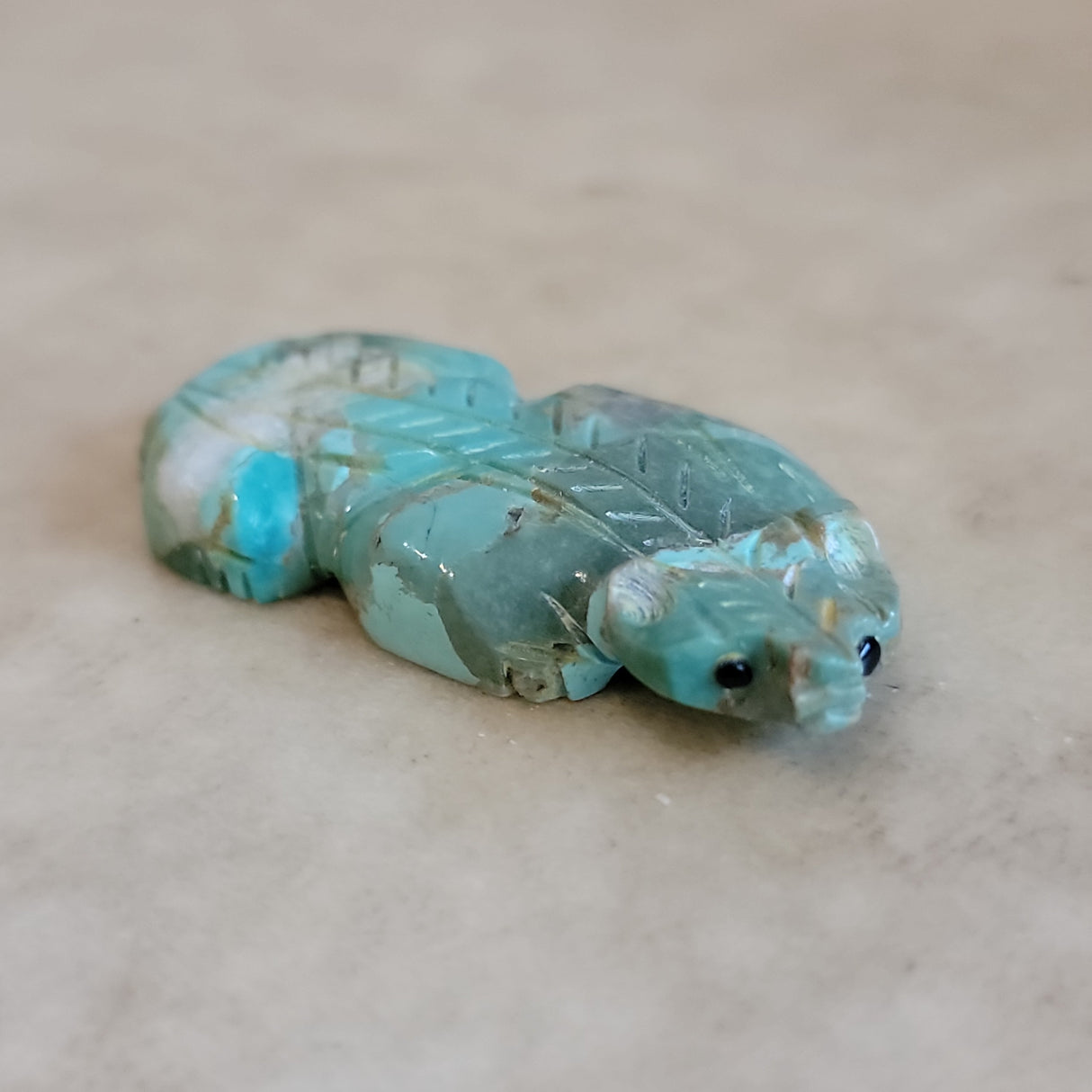 Turquoise Zuni Fetish Badger