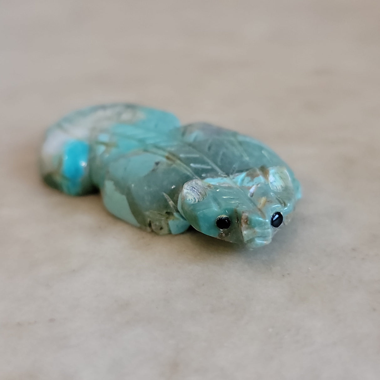 Turquoise Zuni Fetish Badger