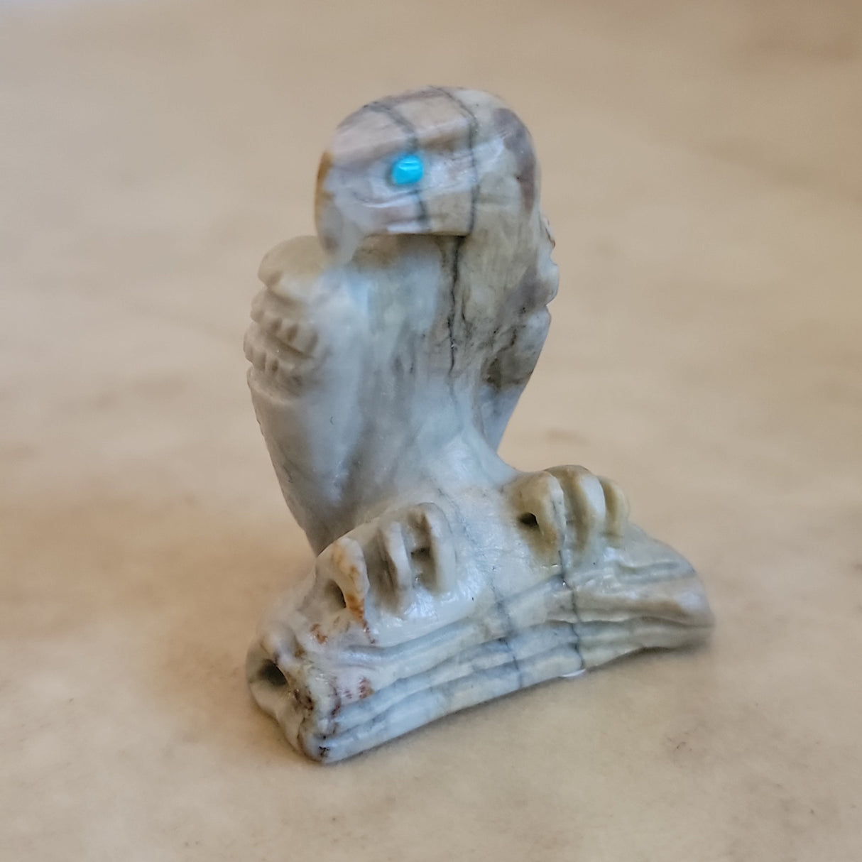 Picasso Marble Noble Eagle Zuni Fetish