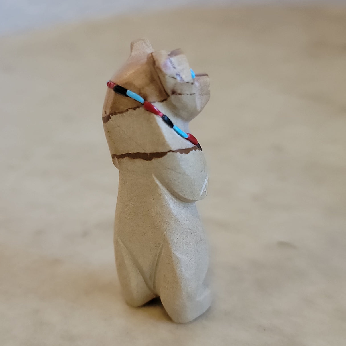 Standing Bear w/Zuni Sun Zuni Fetish