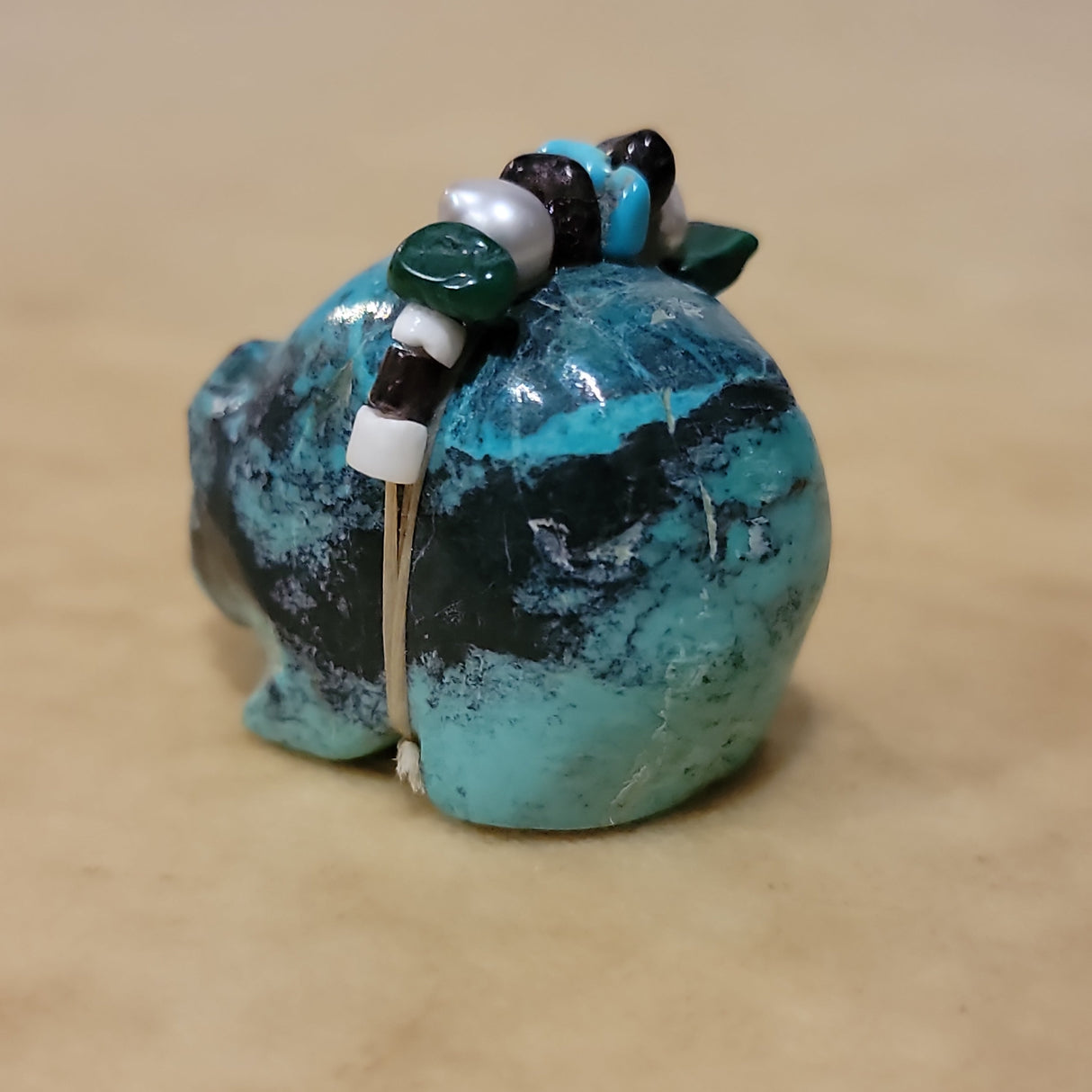 Fancy Chrysocolla Bear Zuni Fetish