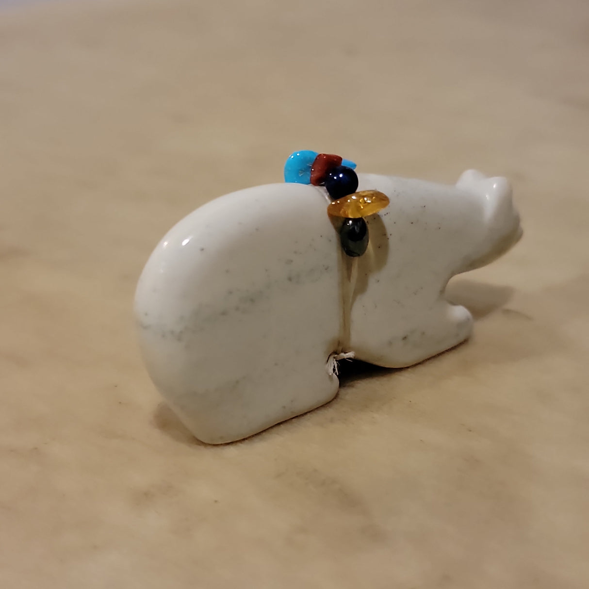 Double Bears with Fancy Offering Zuni Fetish