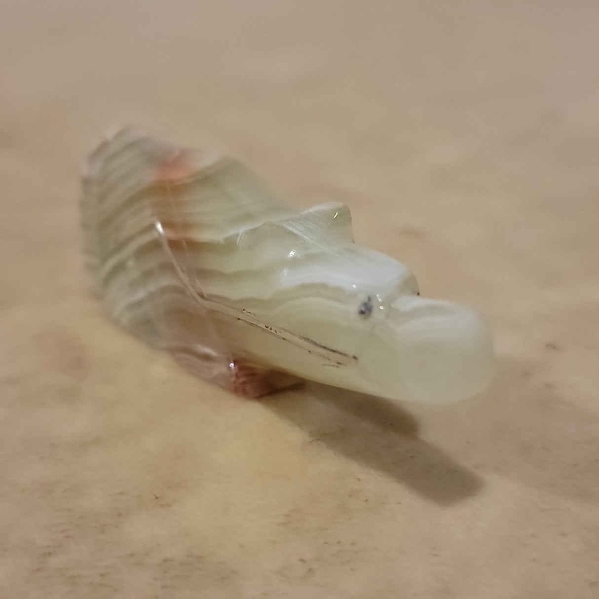 Onyx Wolf w/ Heartline Zuni Fetish