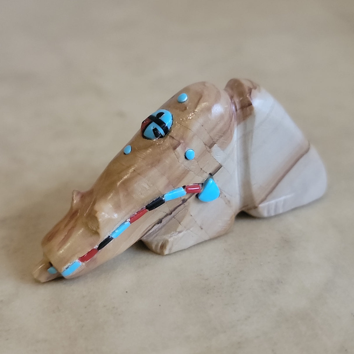 Danette Laate Picture Stone Jasper Grizzly Bear Zuni Fetish