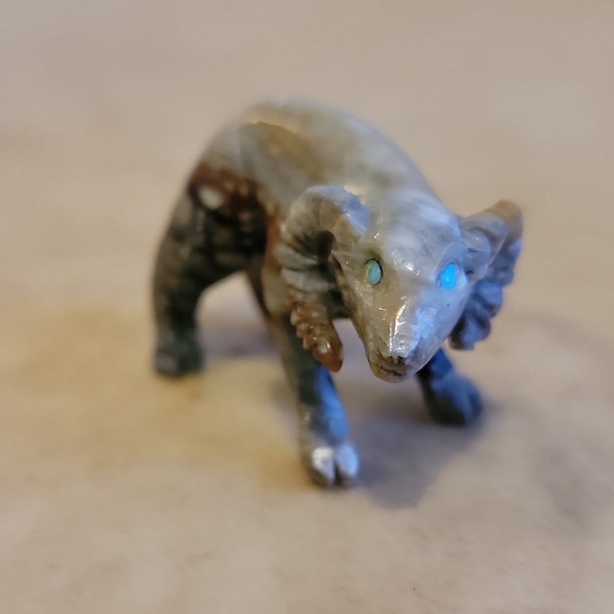 Lance Cheama Picasso Marble Ram Zuni Fetish