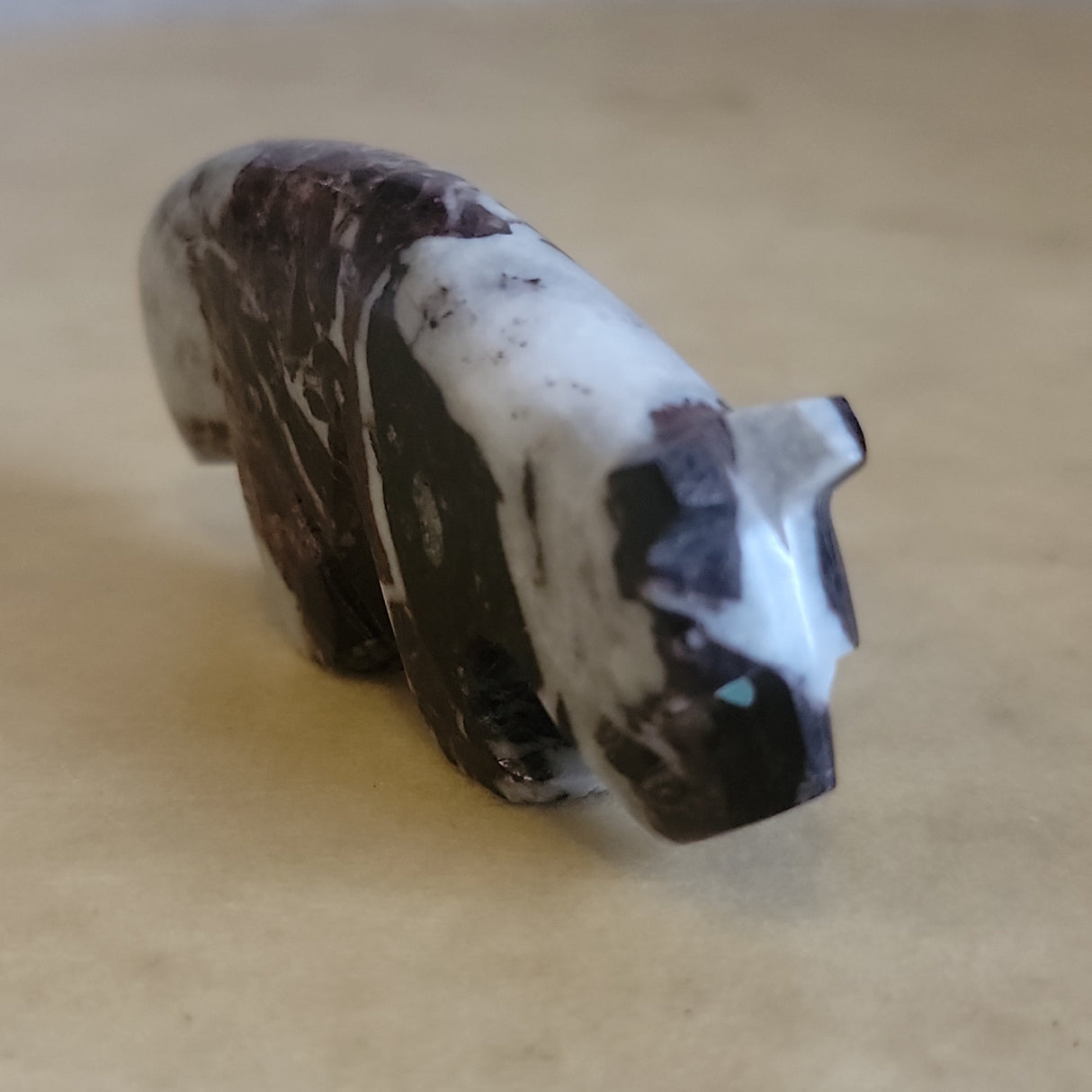 Crazy Horse Stone Mountain Lion Zuni Fetish