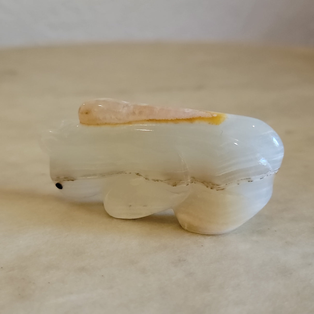 Onyx Mountain Lion Zuni Fetish