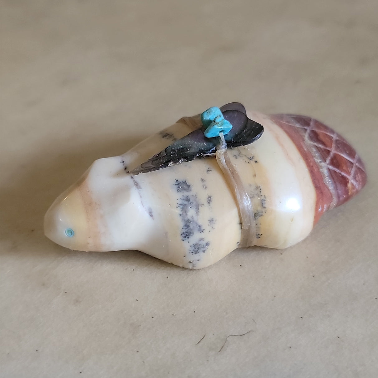 Daphne Quam Dolomite Zuni Fetish Badger