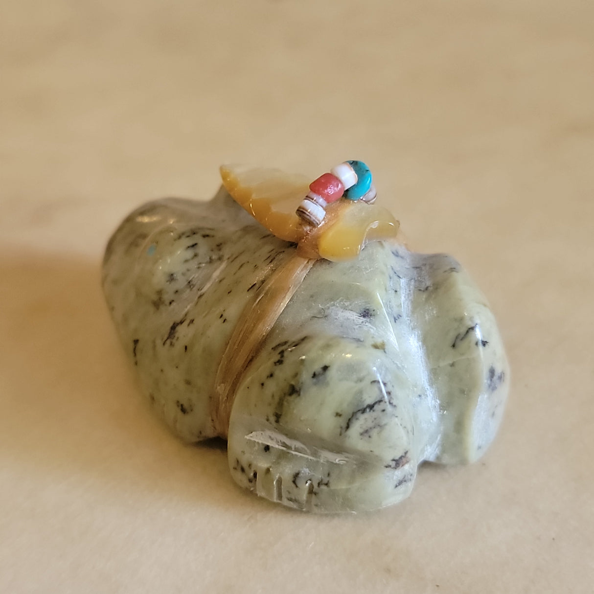 Serpentine Frog Zuni Fetish