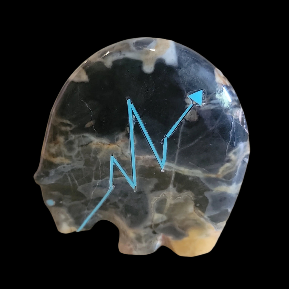 Stewart Quandelacy Classic Egyptian Marble Medicine Bear Zuni Fetish