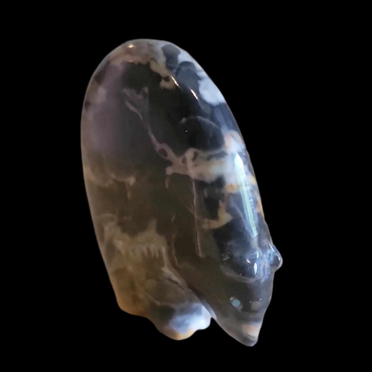 Egyptian Marble Medicine Bear Zuni Fetish