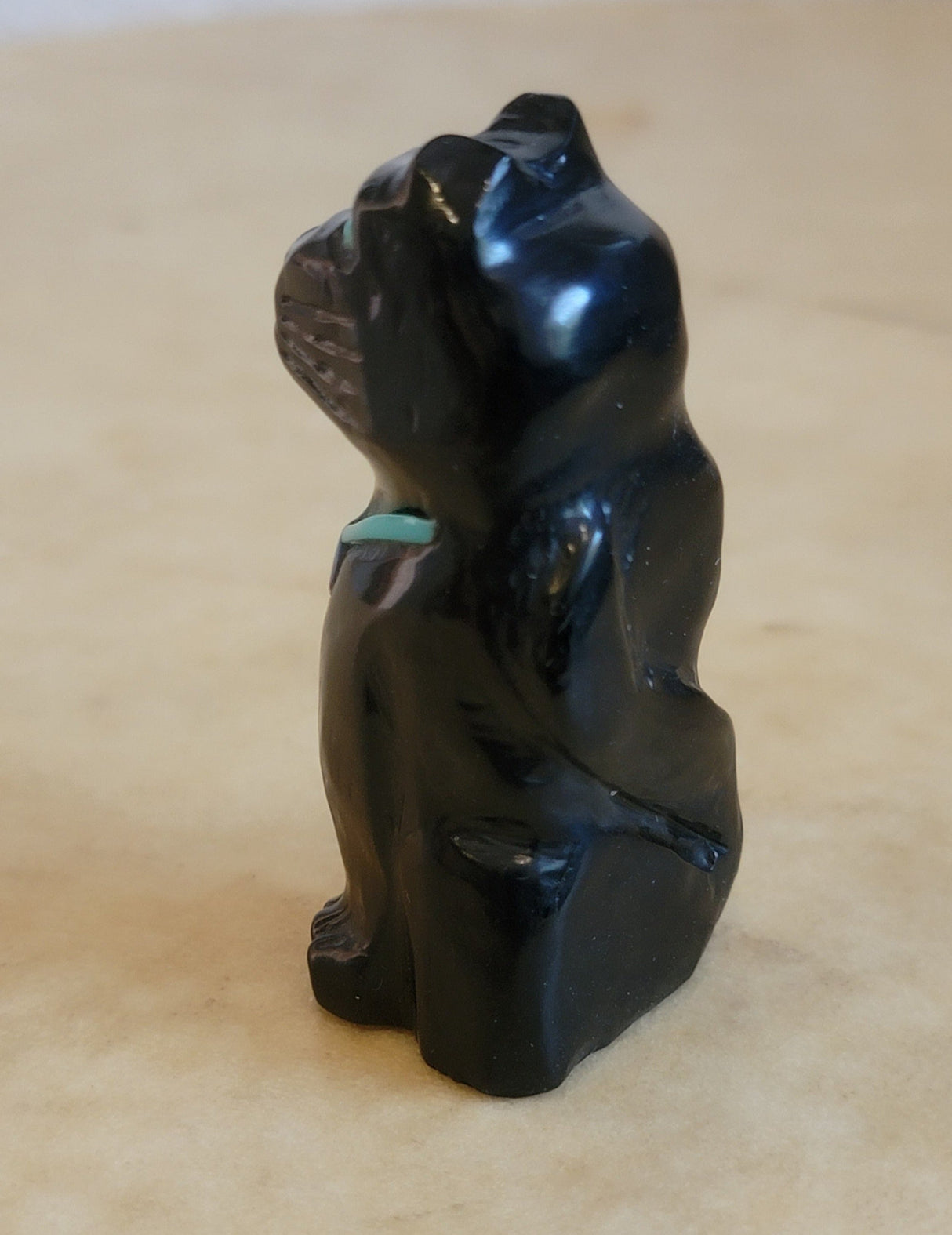 Kitty Cat w/Fancy Collar Zuni Fetish