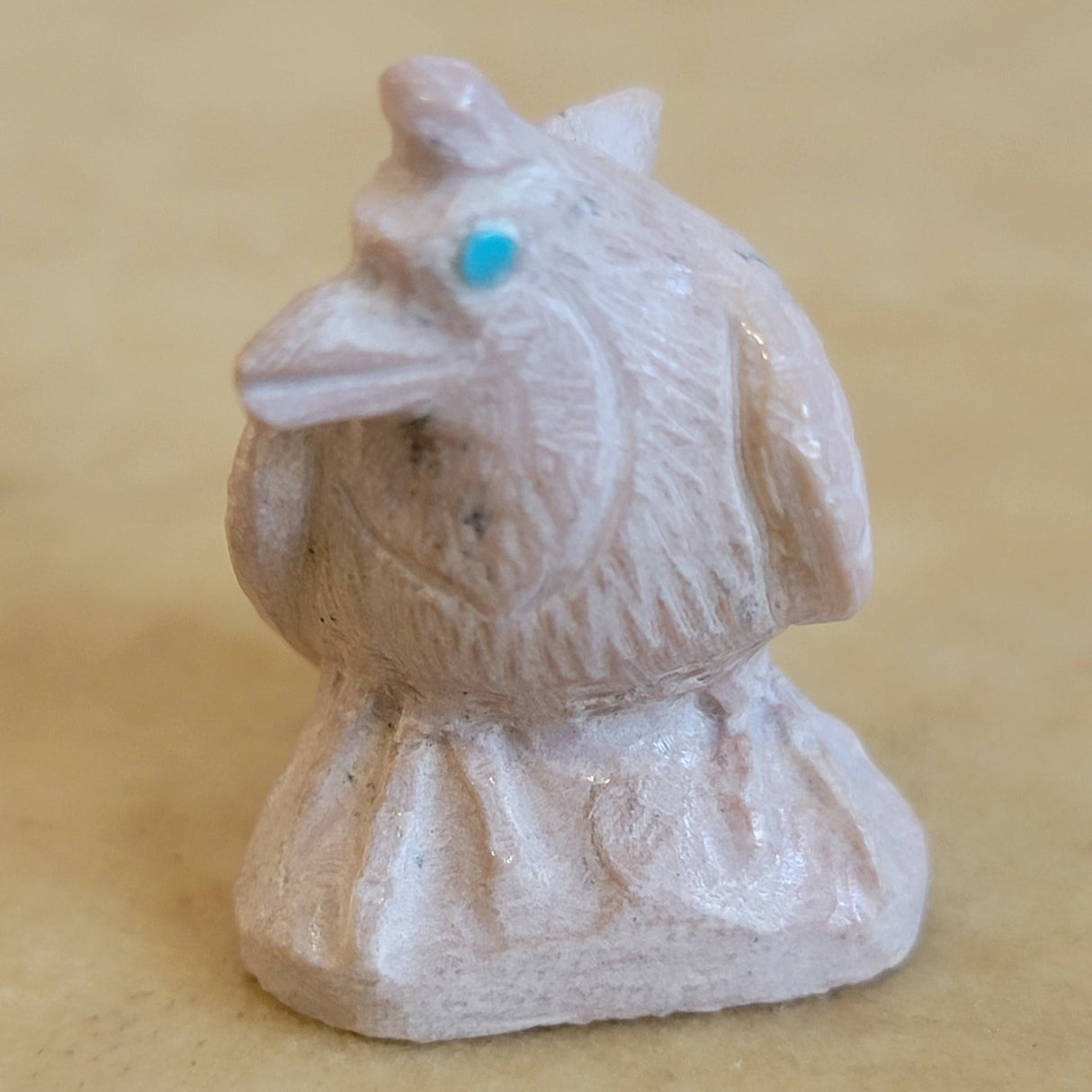 Derrick Kaamasee Dolomite Quail Zuni Fetish