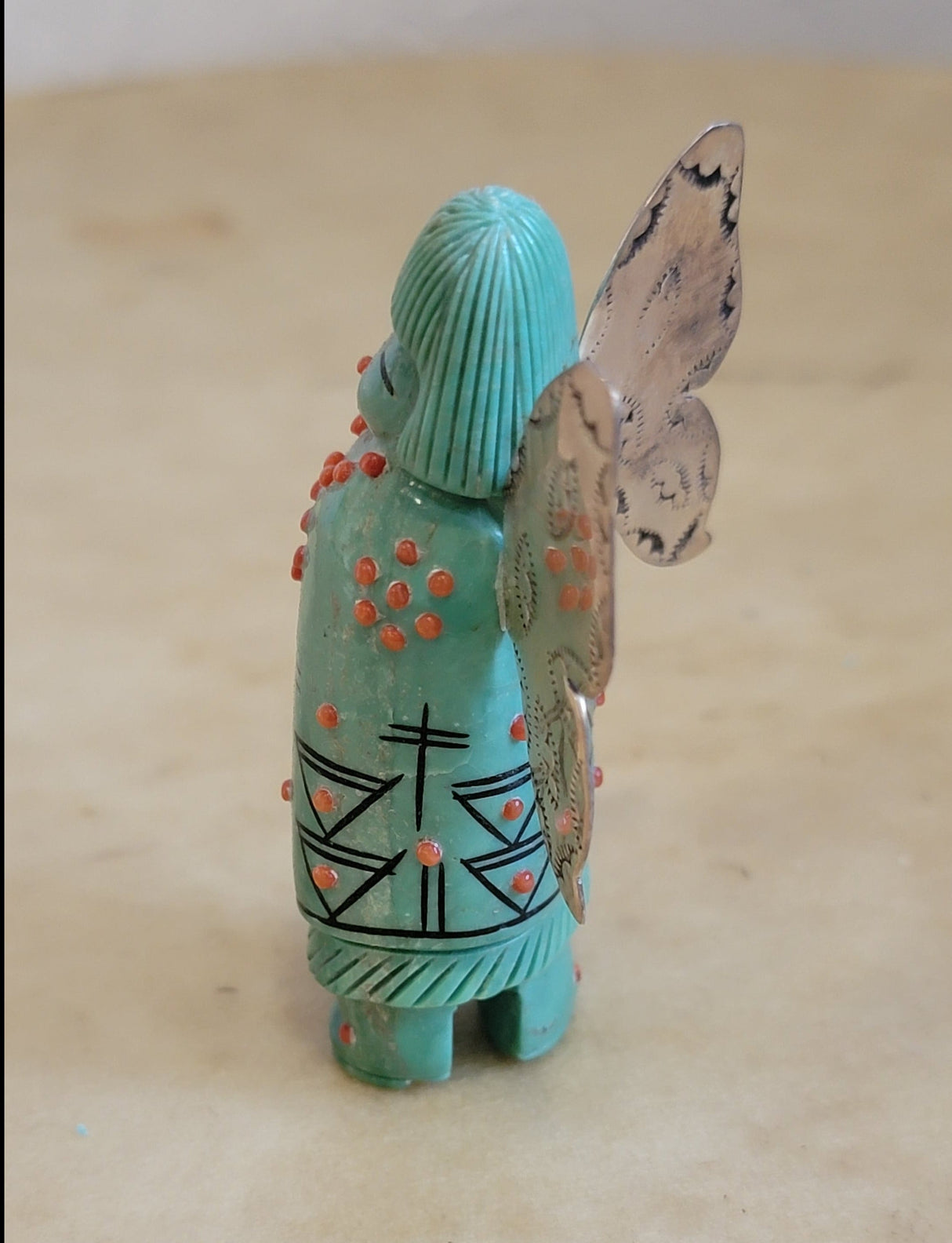 Silver Winged Butterfly Maiden/Angel Zuni Fetish