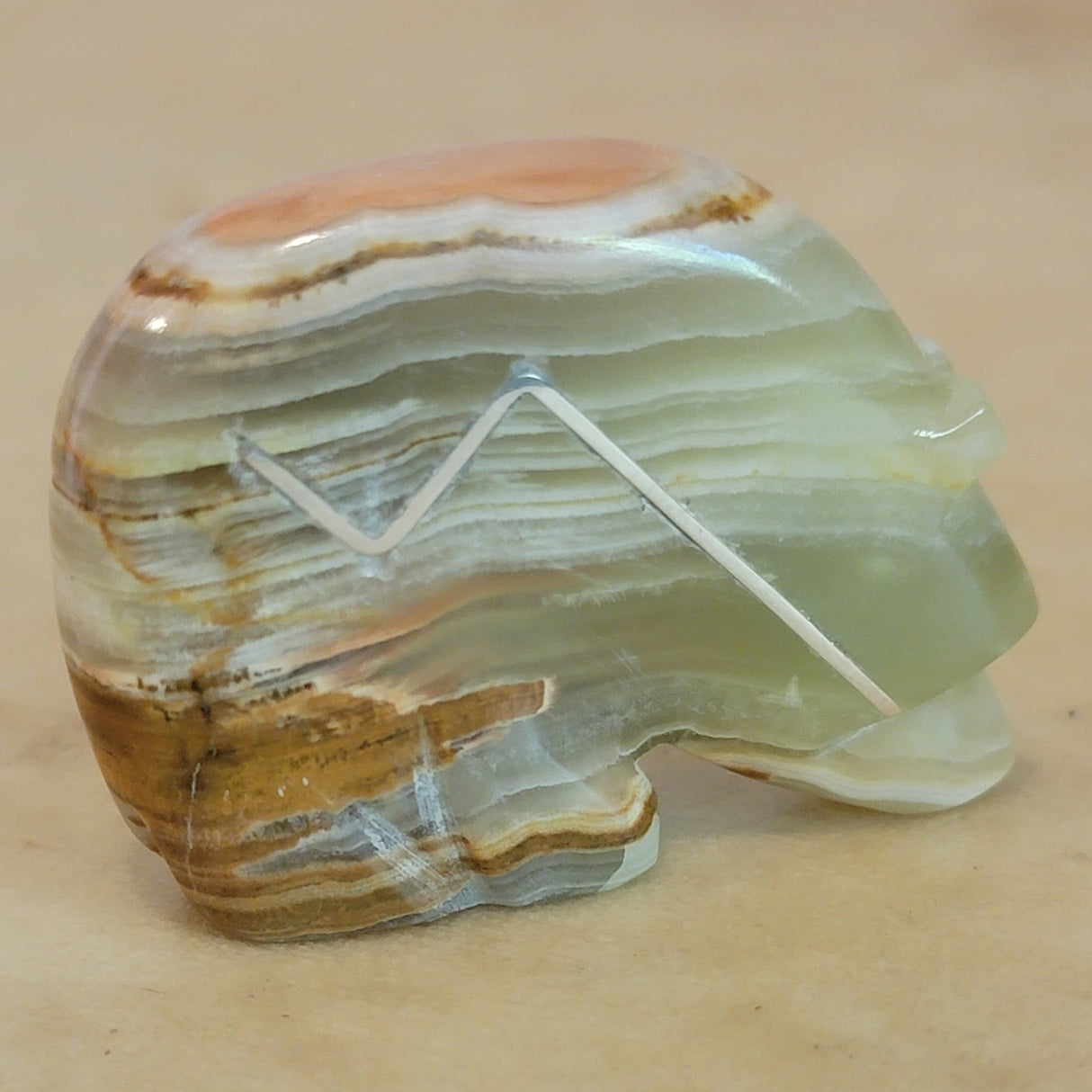 Onyx Medicine Bear Zuni Fetish