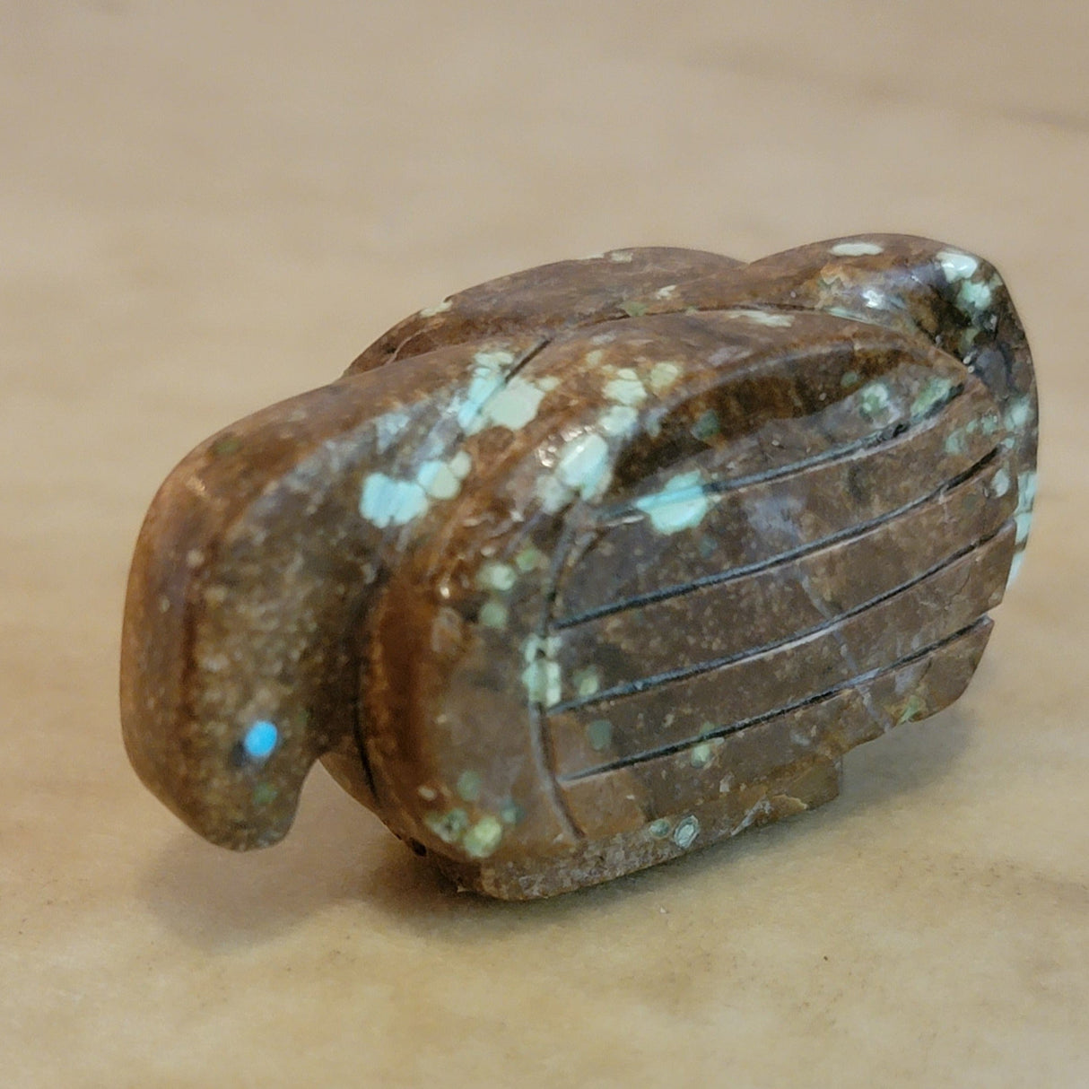 #8 Turquoise Eagle Zuni Fetish