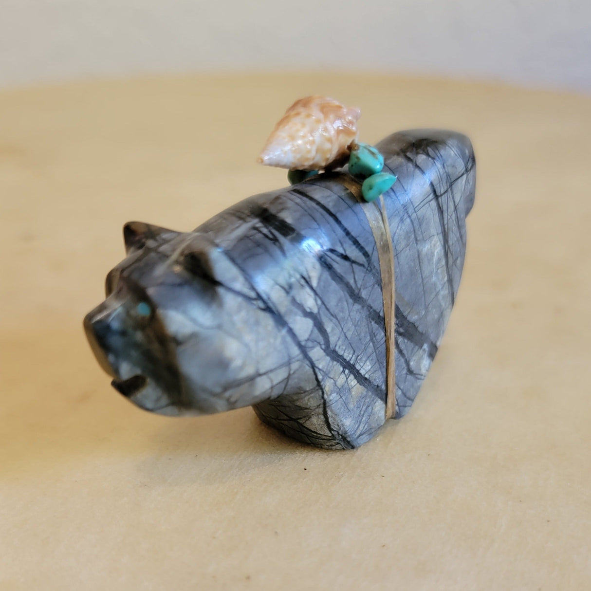 Picasso Marble Zuni Fetish Bear