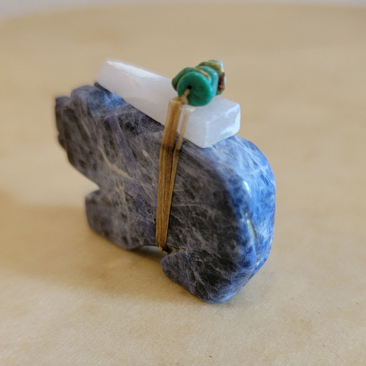 Danny Lonjose Colorful Sodalite Bear Zuni Fetish