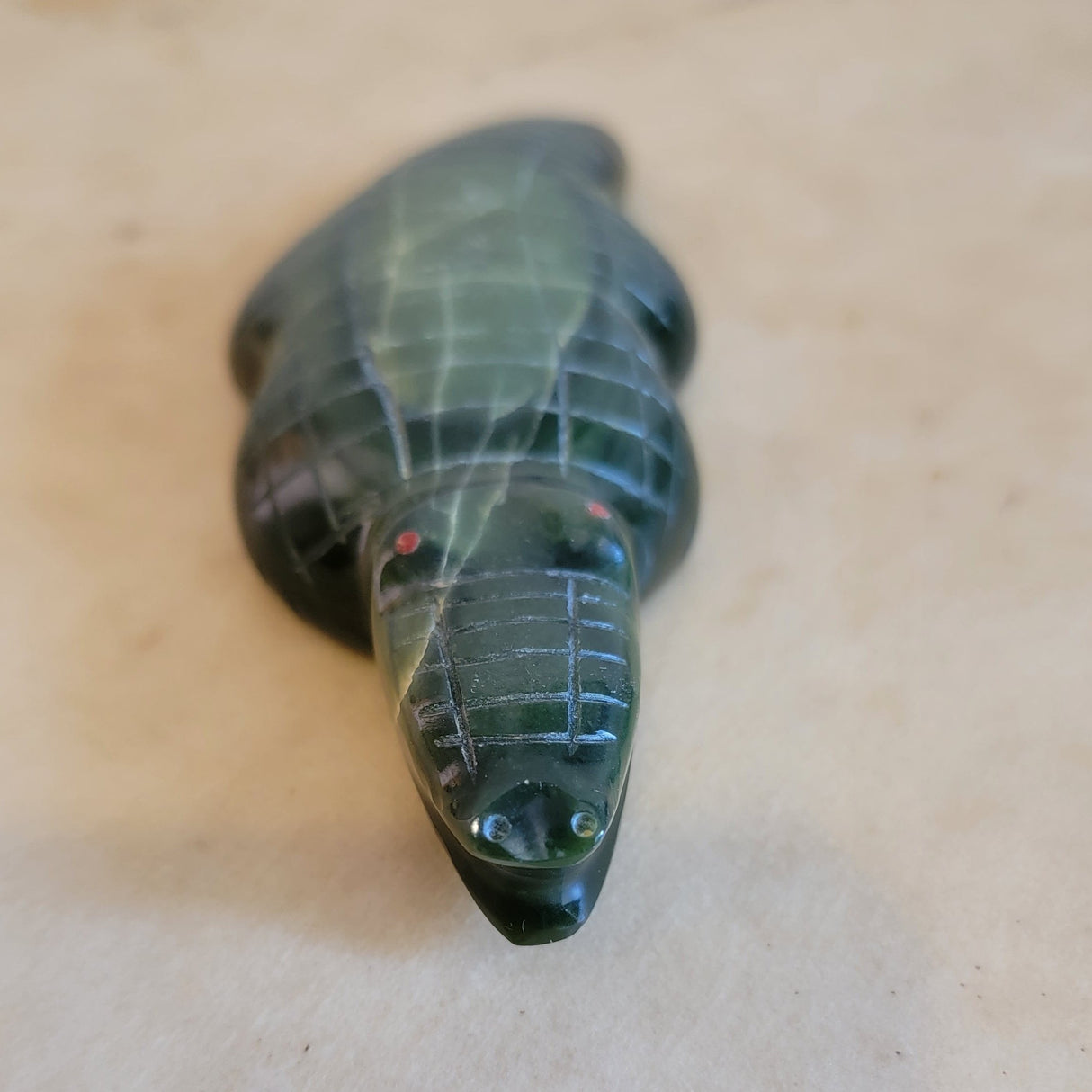 Serpentine Alligator Zuni Fetish