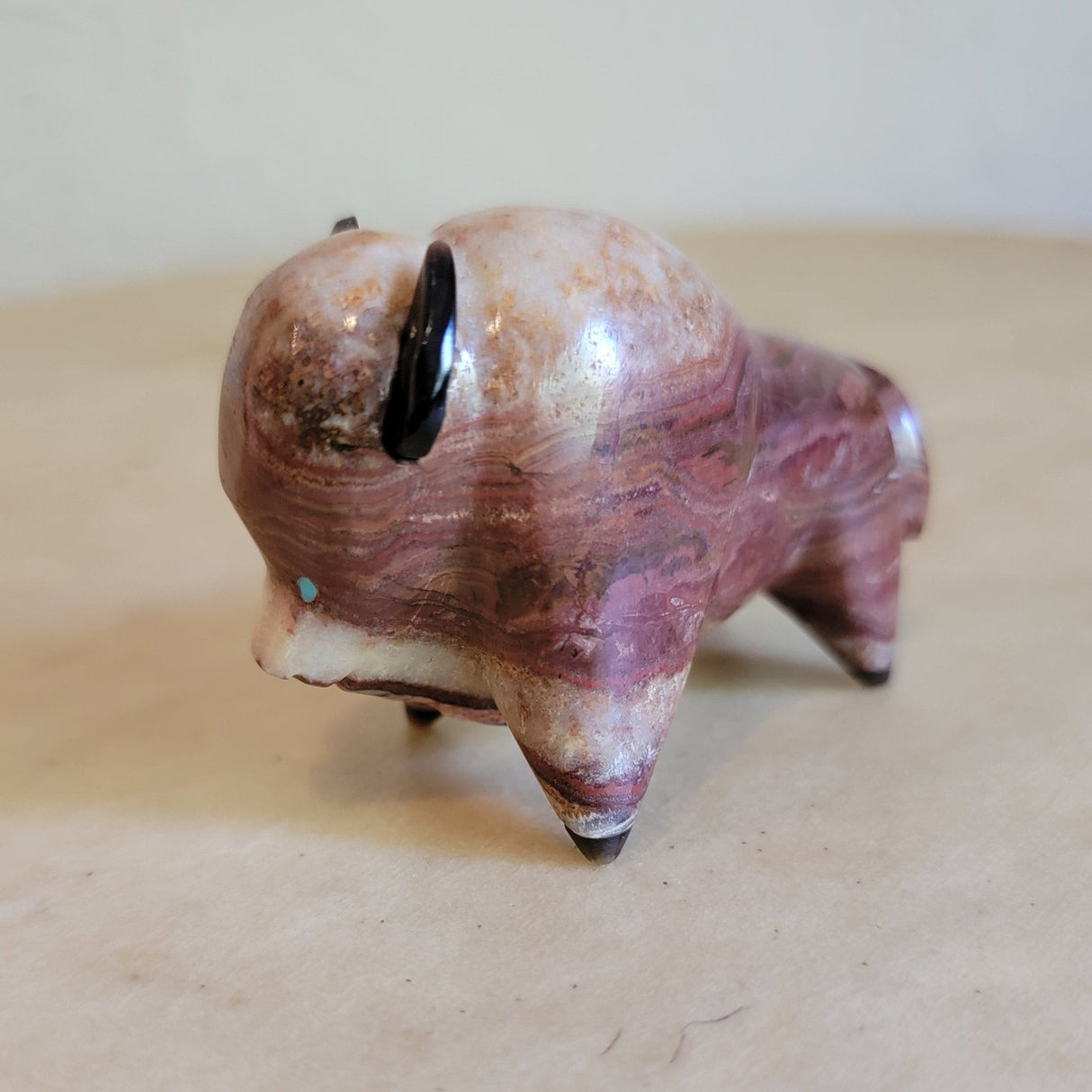 Onyx Bison/Buffalo Zuni Fetish