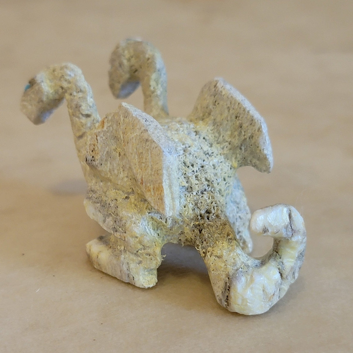 Double Headed Winged Dragon Zuni Fetish