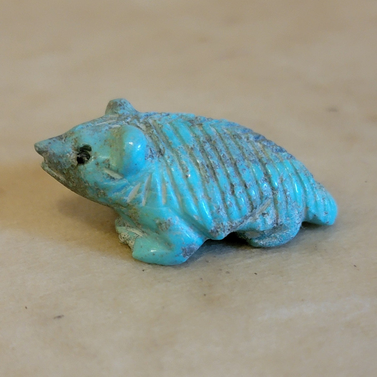 Navajo Furry Turquoise Badger Zuni Fetish