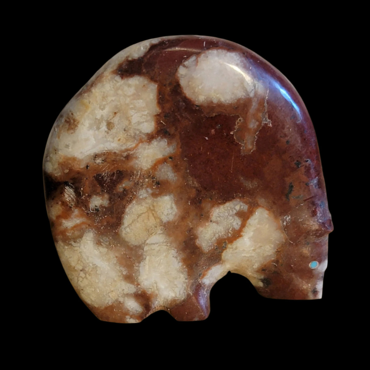 Classic Jasper Medicine Bear w/ Heartline Zuni Fetish