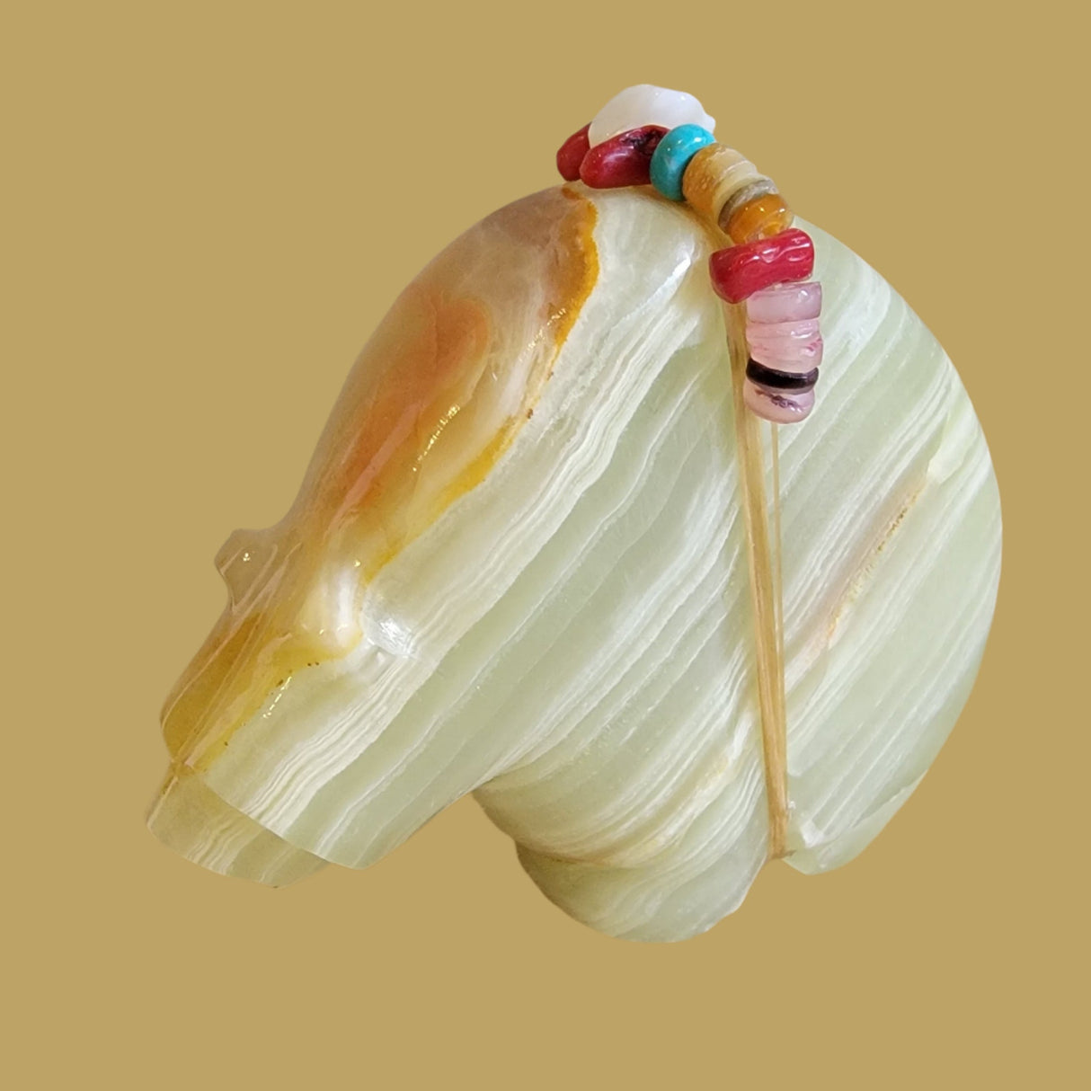 Large and Powerful Paulette Onyx Zuni Fetish Bear