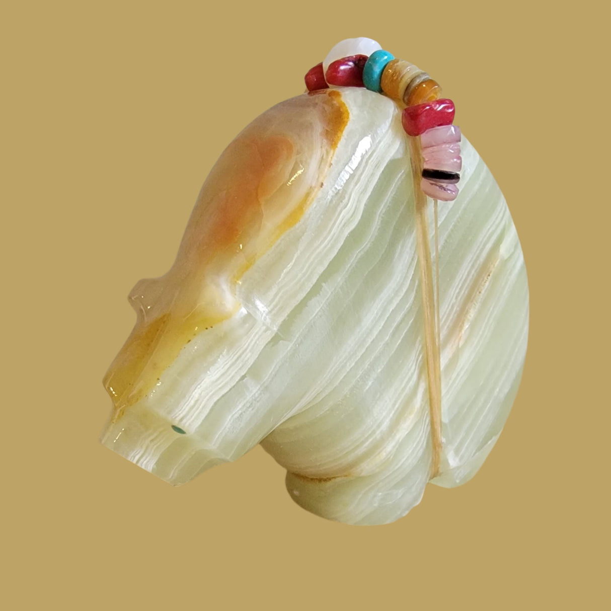 Large and Powerful Paulette Onyx Zuni Fetish Bear