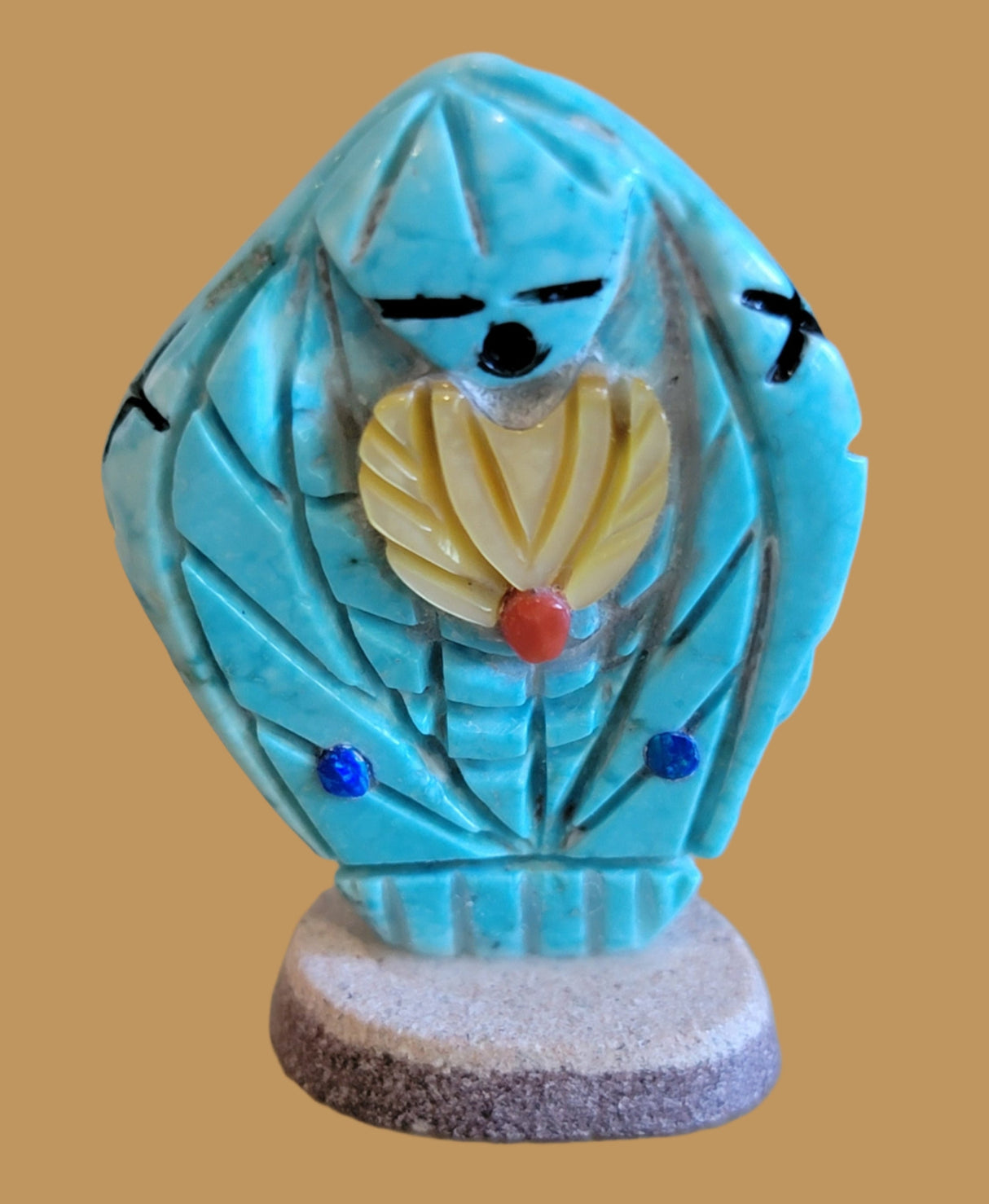 Turquoise Double Sided Zuni Maiden Zuni Fetish