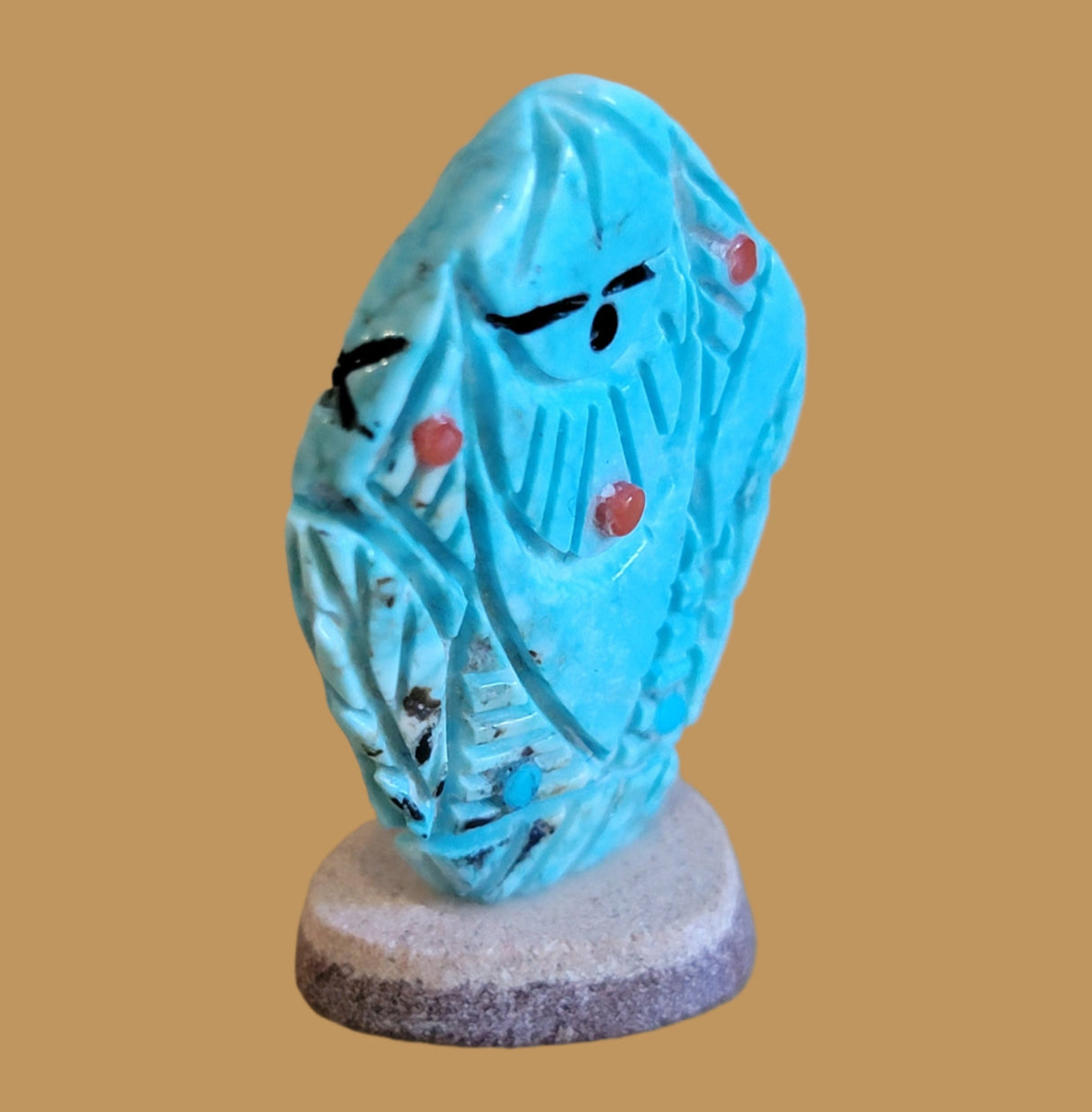 Turquoise Double Sided Zuni Maiden Zuni Fetish