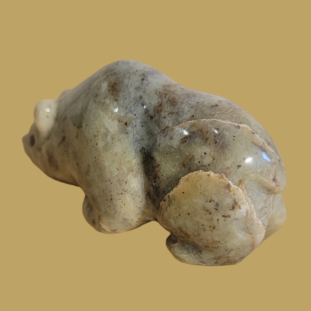 Navajo Serpentine Grizzly Bear Zuni Fetish